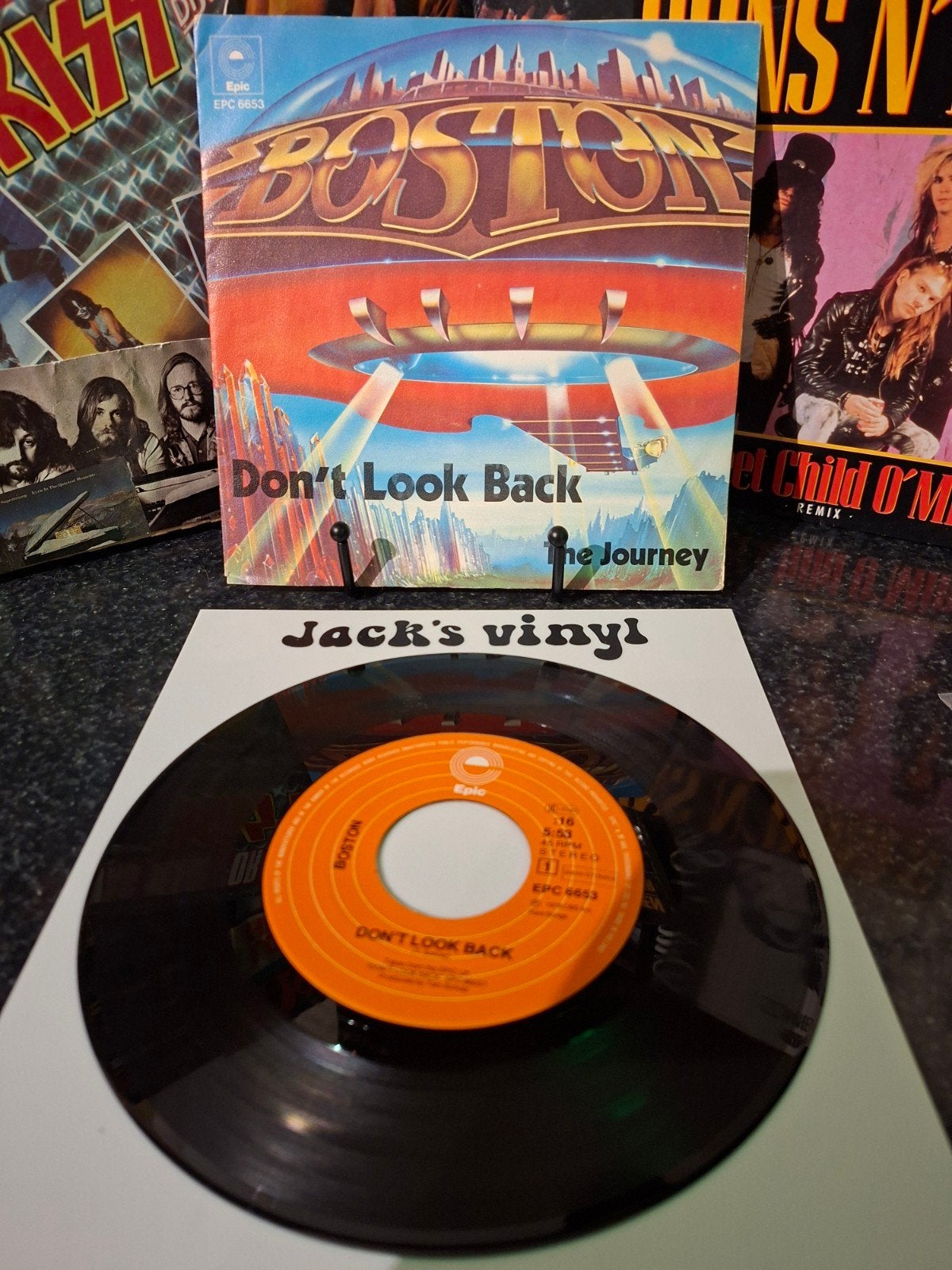 Boston - Don't Look Back (7 inch vinyl single)1978, Gebruikt, 7 inch, Ophalen of Verzenden, Fotohoes