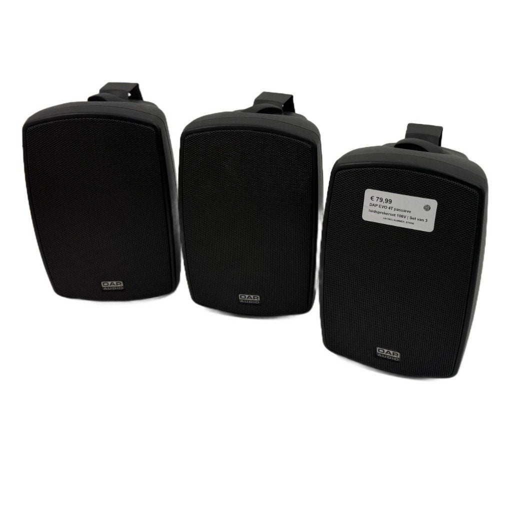 DAP EVO 4T passieve luidsprekerset 100V | Set van 3, Overige merken, Dordrecht@usedproducts.nl, Toulonselaan 72, Overige typen