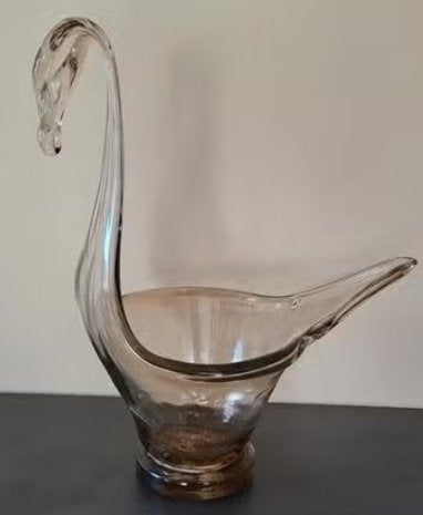 Glazen zwaan schaal, Ophalen of Verzenden