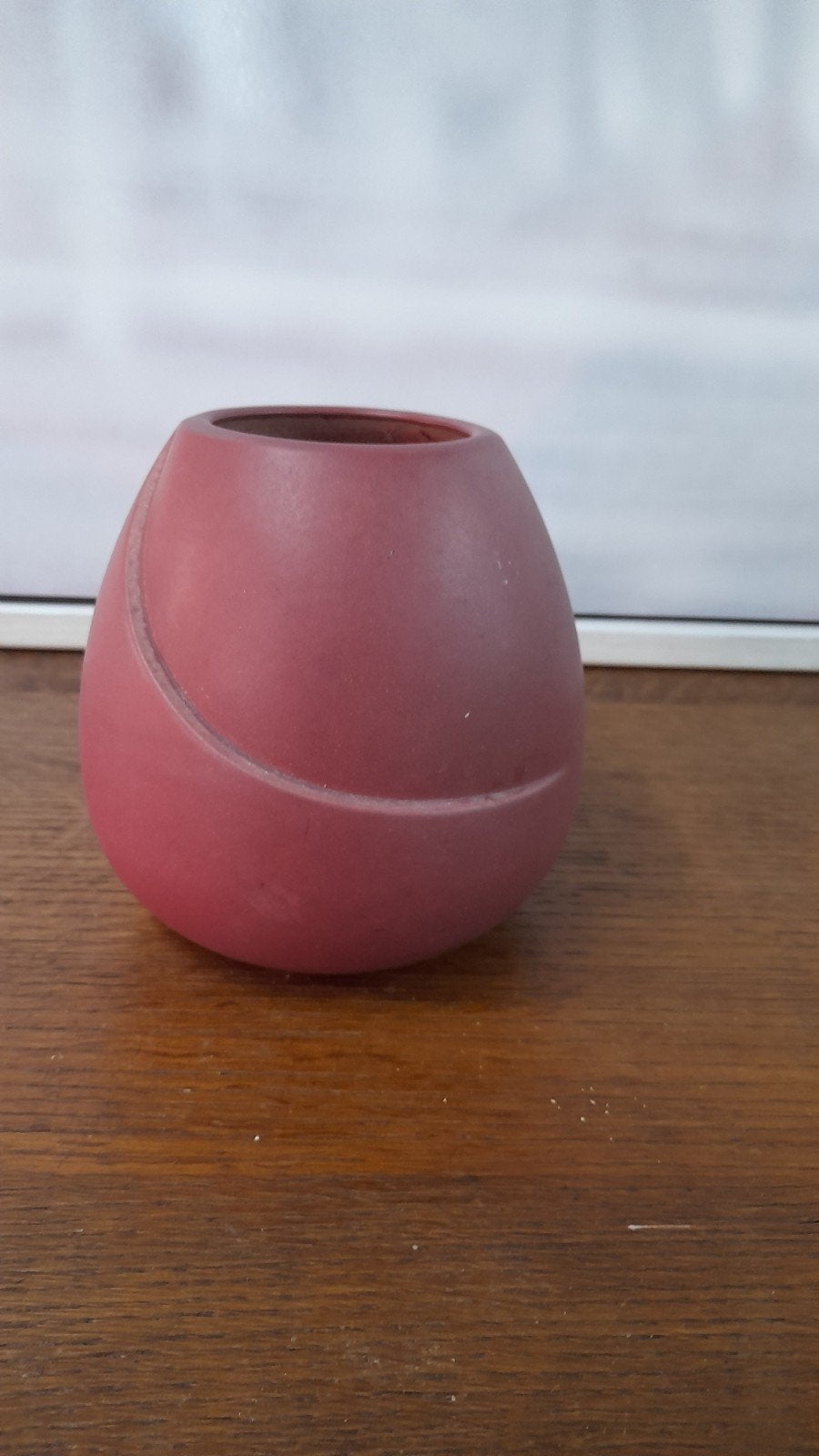 Roze vaas, vintage, Ophalen, 15 cm, Zo goed als nieuw, Roze