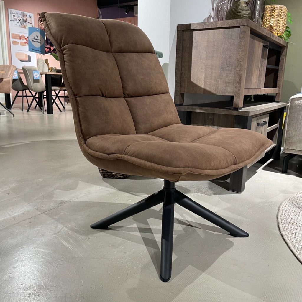 Draaifauteuil Calpe - Bruin - Profijt Meubel, Niet ingevuld, Niet ingevuld, Niet ingevuld