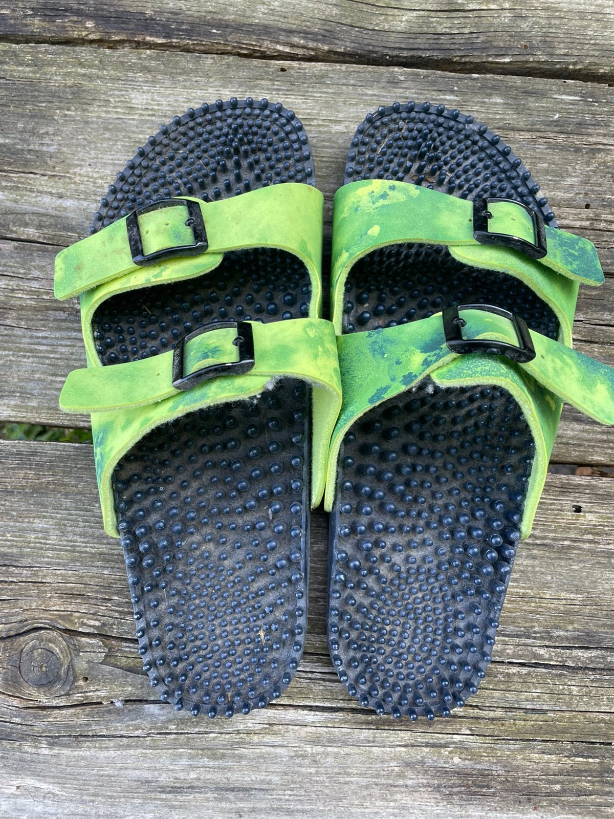 Birkenstock birki’s massage slippers 39, Ophalen of Verzenden, Zo goed als nieuw, Sandalen of Muiltjes