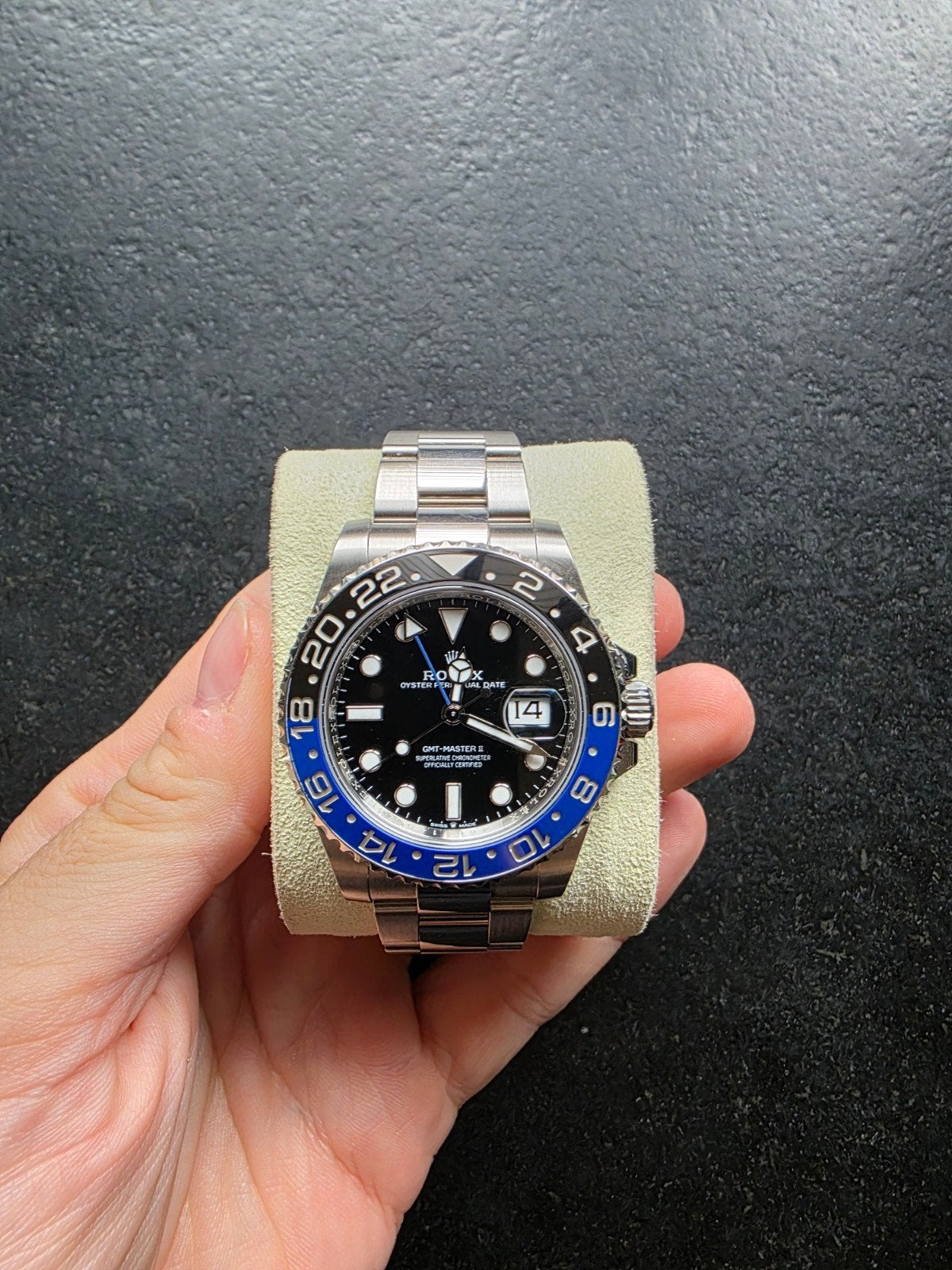 Rolex GMT-Master II 'Batman' (geen garantiecertificaat), Ophalen, Zo goed als nieuw, Staal, Rolex