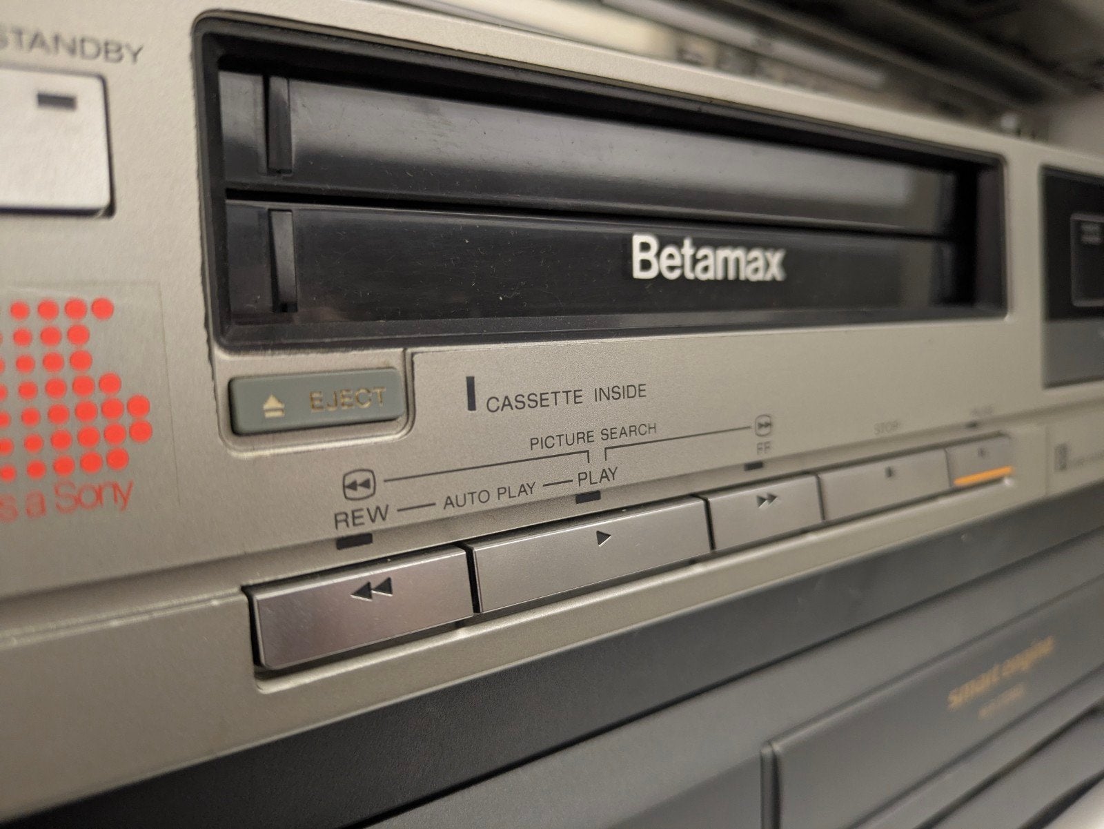 Sony Betamax SL-C30E PAL Videorecorder - Vintage, Audio, Tv en Foto, Videospelers, Ophalen of Verzenden, Gebruikt, Betamax-speler of -recorder