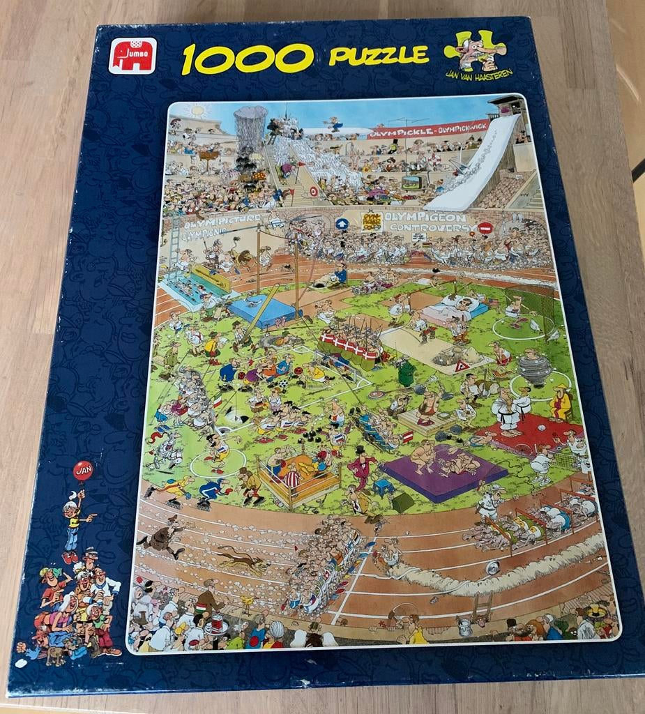Jan van Haasteren puzzel Olympische Spelen, Ophalen, 500 t/m 1500 stukjes, Zo goed als nieuw