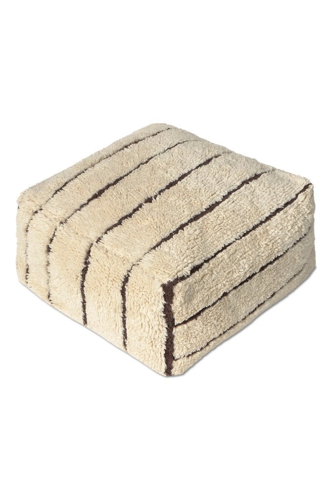 Poef Lines Natural Lorena Canals, Minder dan 50 cm, Rond, Nieuw, Minder dan 50 cm