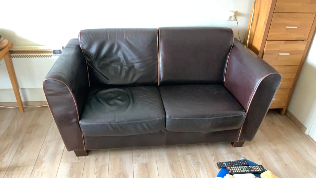 2 zits bank, 150 tot 200 cm, Tweepersoons, Ophalen of Verzenden, Rechte bank