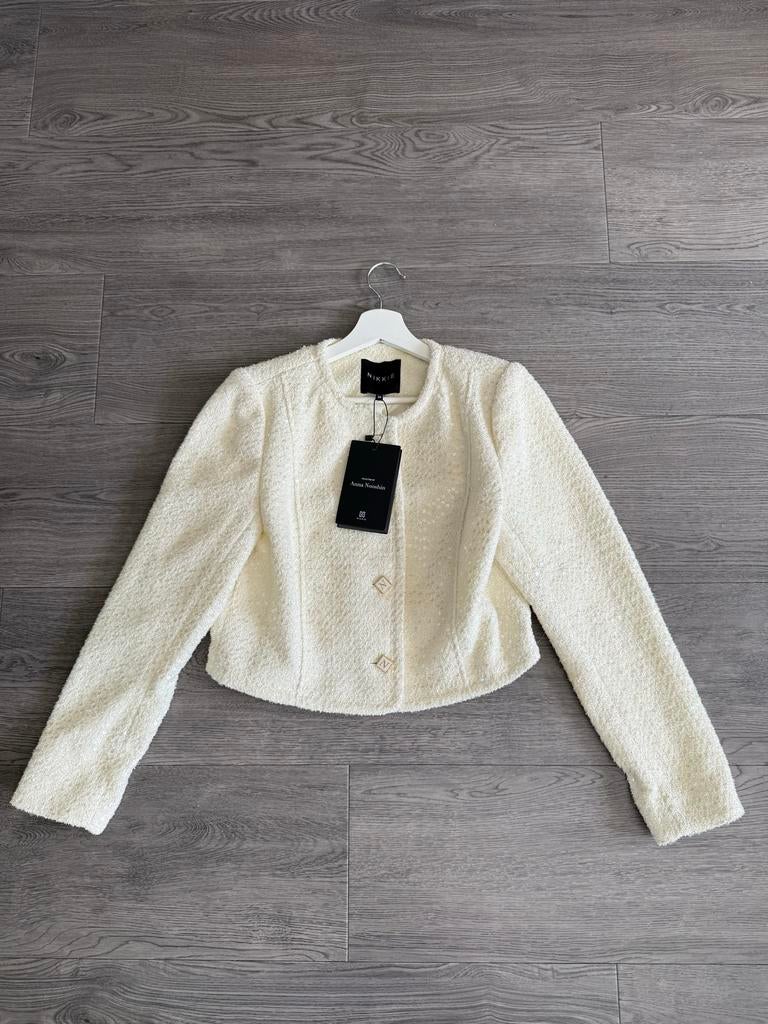 Nikkie Kent Jacket - Crème - maat 36 - NIEUW!, Kleding | Dames, Beige, Nieuw, Ophalen of Verzenden, Jasje