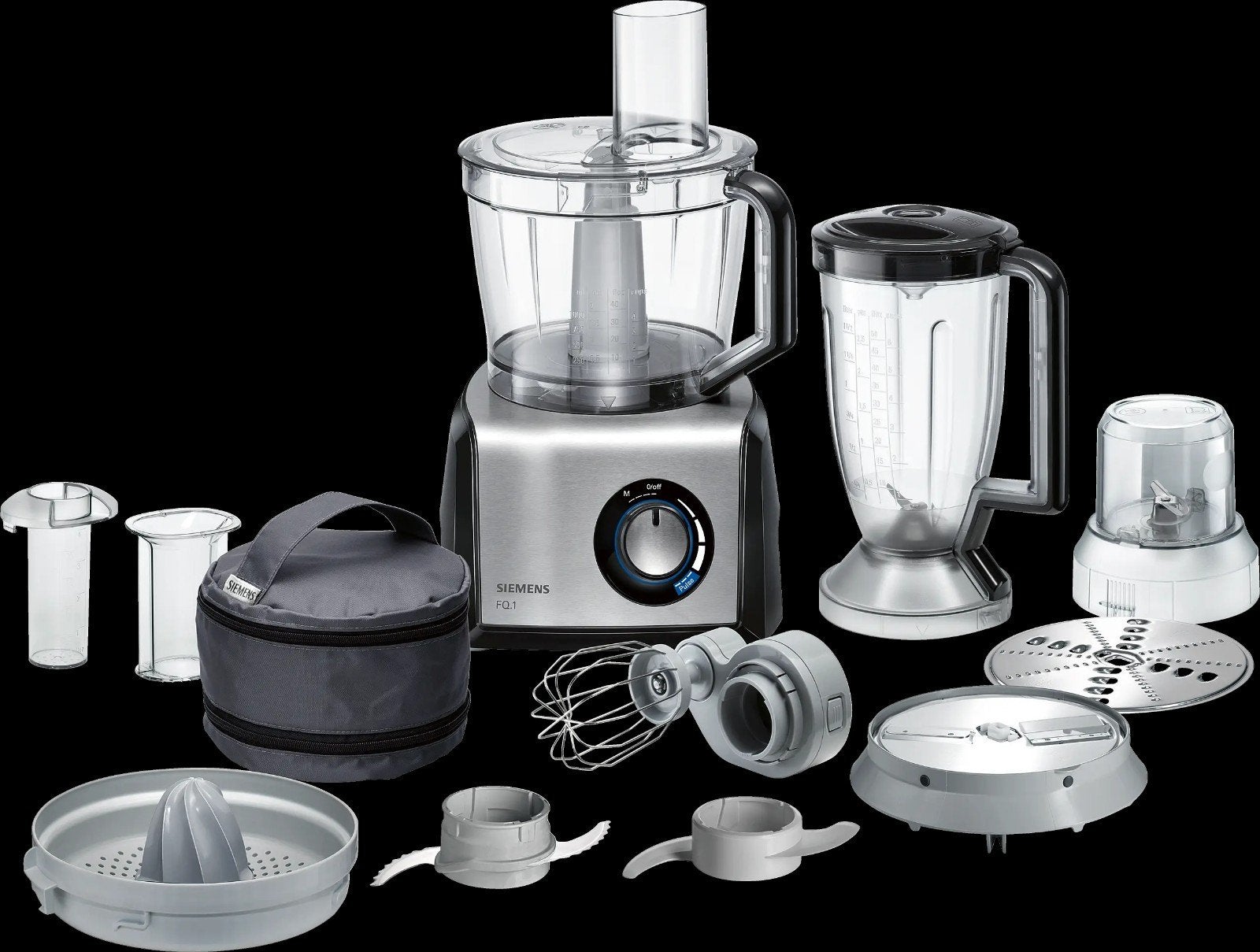 Siemens MK86QFQ1 Keukenmachine - Compleet & Krachtig, 3 snelheden of meer, Ophalen of Verzenden, Zo goed als nieuw, 2 tot 3 liter