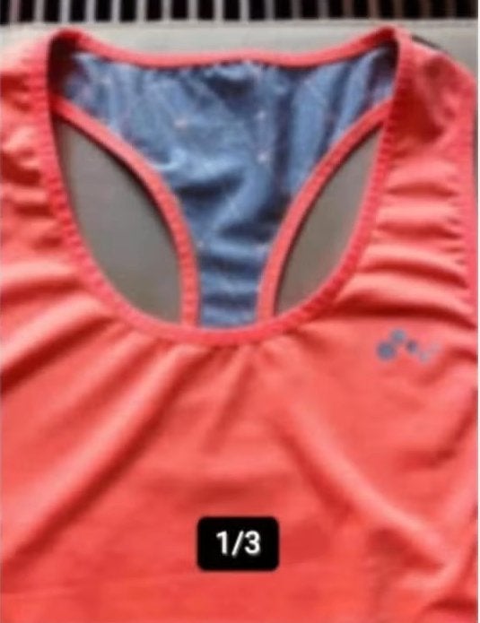 Dames sport truitje oranje kleur elastisch mt38, Kleding | Dames, Ophalen of Verzenden, Zo goed als nieuw, Maat 38/40 (M), Oranje
