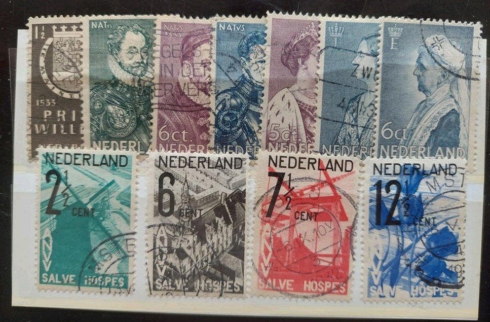 Postzegels Nederland 1932-1934 oude Series gestempeld., Ophalen of Verzenden, T/m 1940, Gestempeld