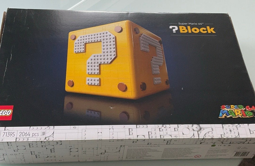 LEGO Super Mario 64.Vraagtekenblok -71395.met doos+bouwboek., Ophalen of Verzenden, Zo goed als nieuw