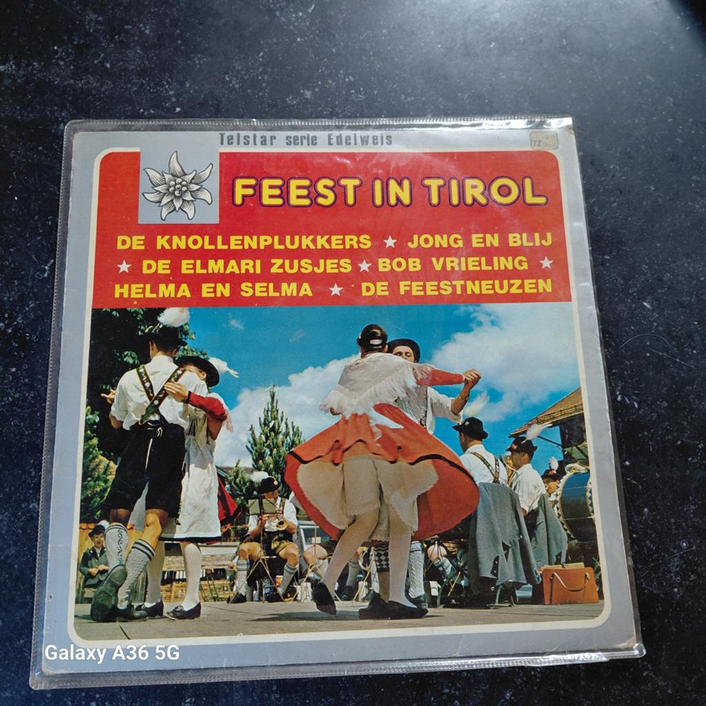 Feest in Tirol - Telstar serie Edelweis LP, Cd's en Dvd's, Vinyl | Overige Vinyl, Gebruikt, Originele persing, Ophalen of Verzenden