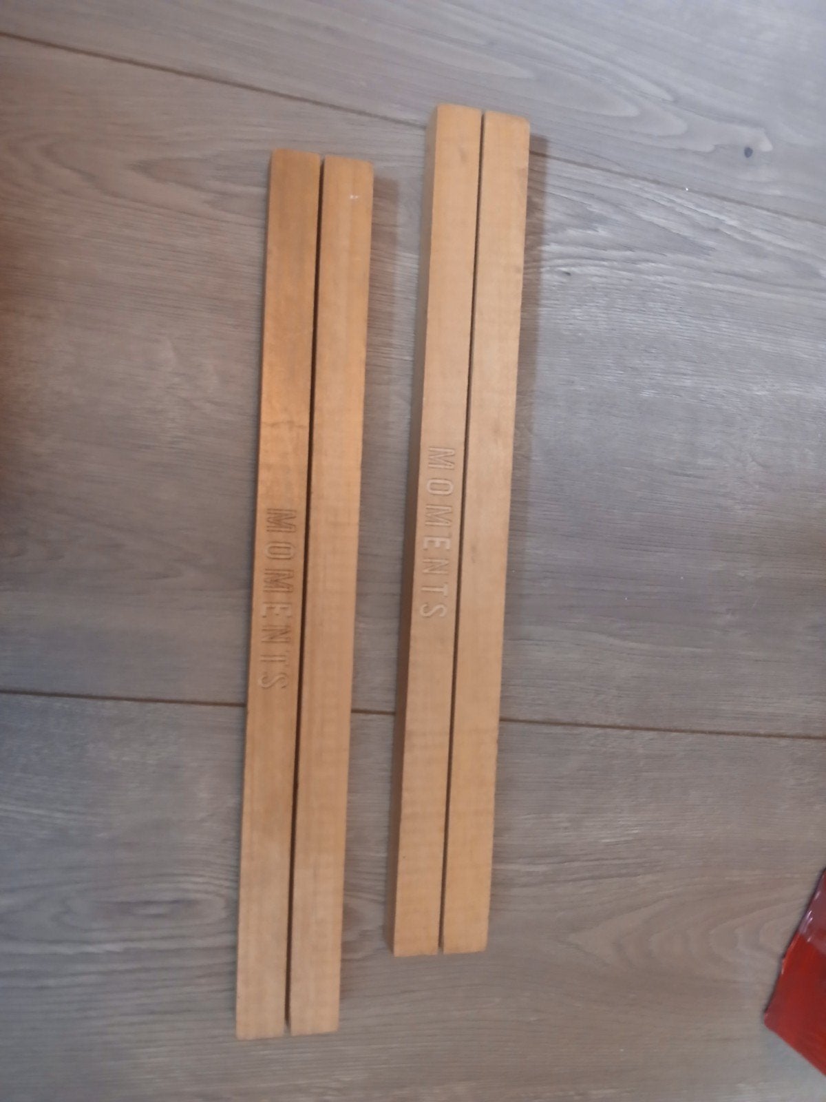 Houten rek voor foto's - Moments, Bruin, Gebruikt, Ophalen of Verzenden, Fotolijst