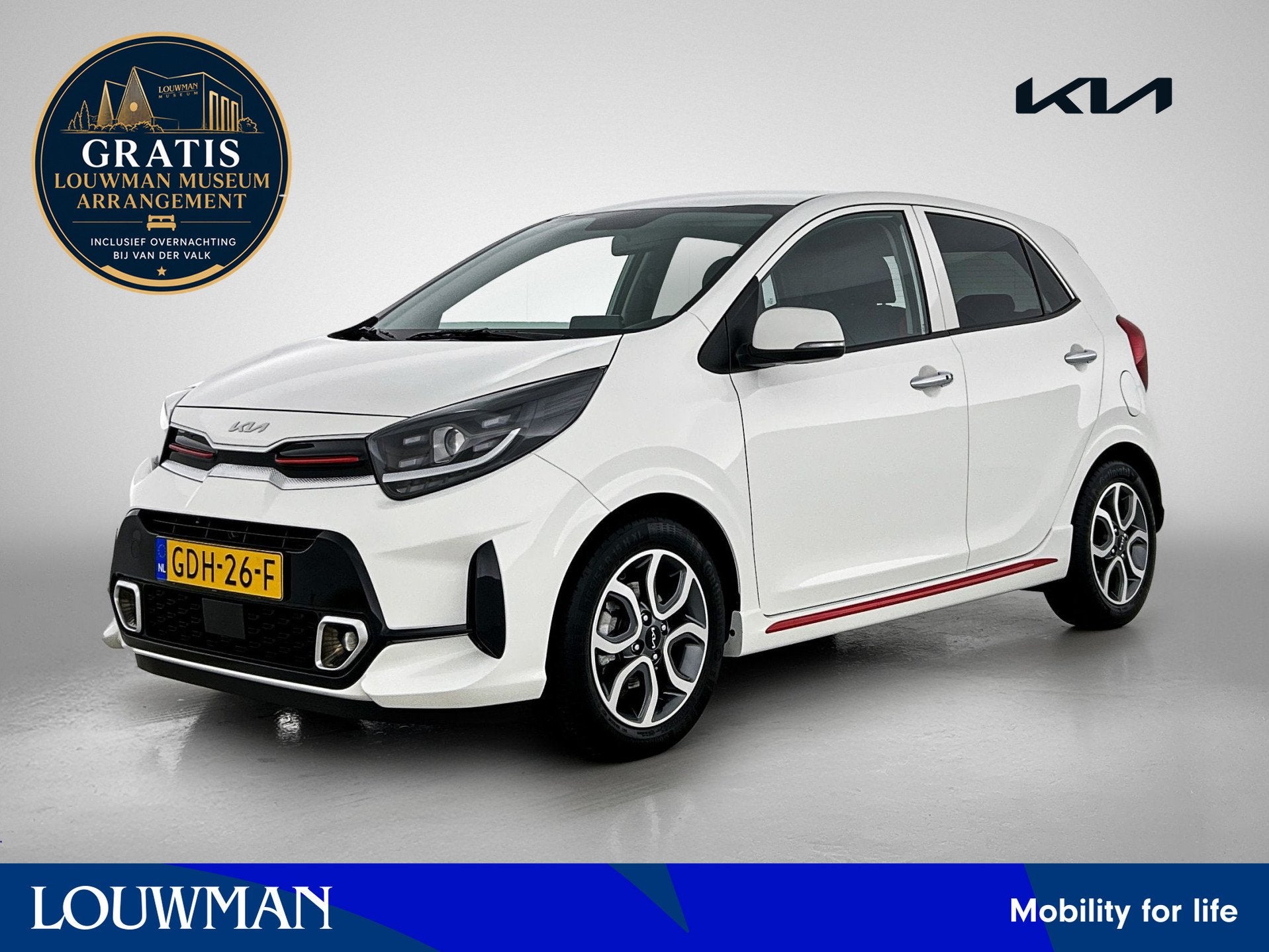 Kia Picanto 1.0 DPi GT-Line Lichtmetalen velgen | Lederen Be, Voorwielaandrijving, 12 maanden, Gebruikt, 4 stoelen