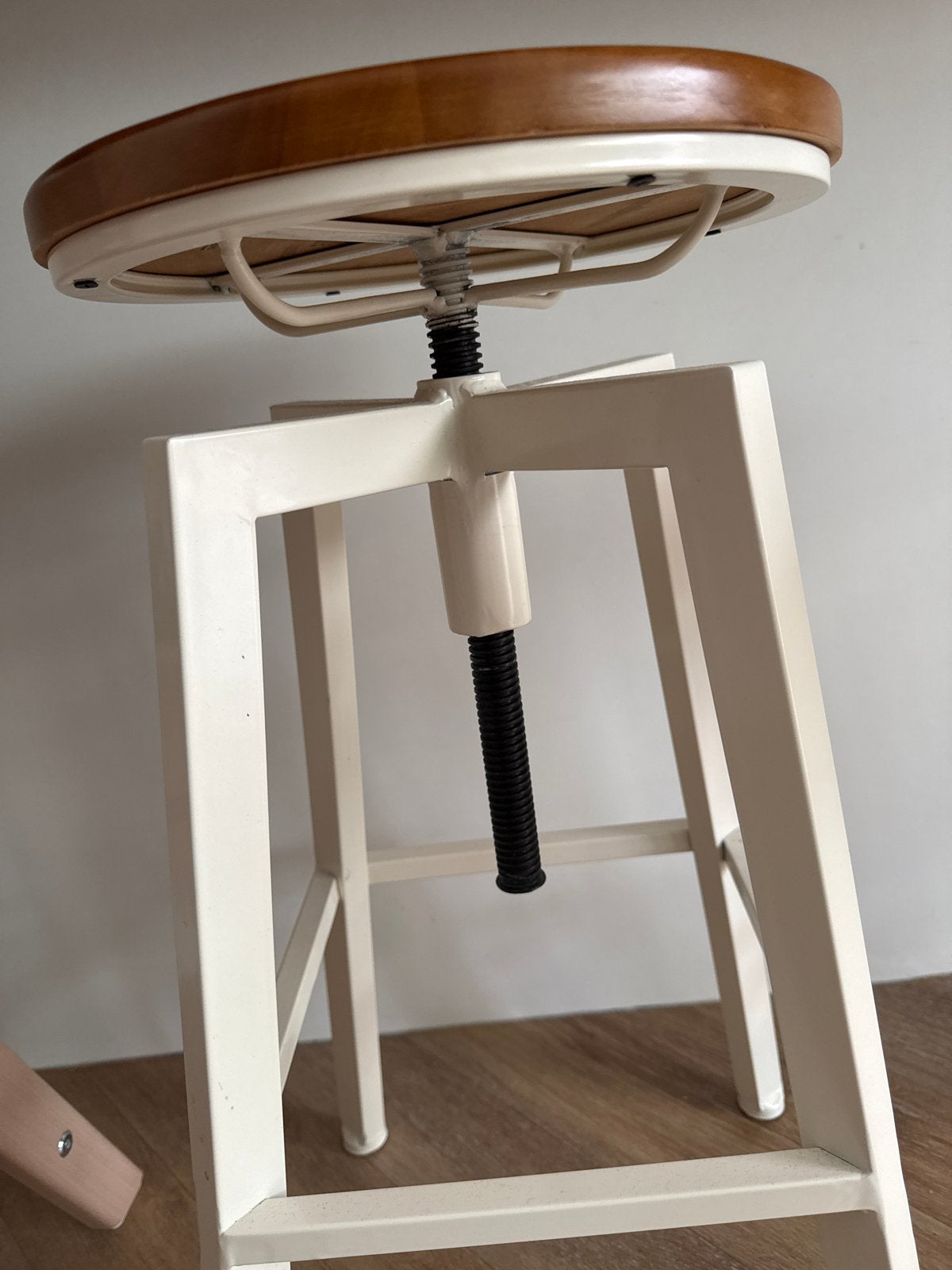 3x Zara Home verstelbare barkrukken metaal/hout, Ophalen, Gebruikt, In hoogte verstelbaar, 60 tot 90 cm