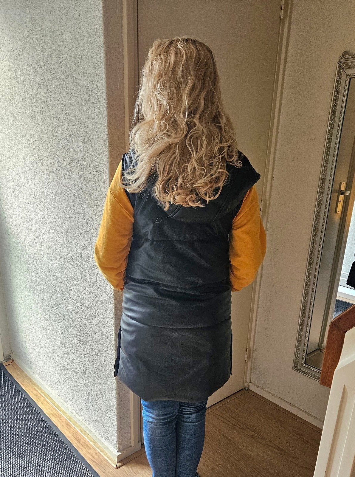 Zara-bodywarmer! Leer-effect. Maat S. Halen in Wateringen, Kleding | Dames, Ophalen, Zo goed als nieuw, Maat 36 (S), Zwart
