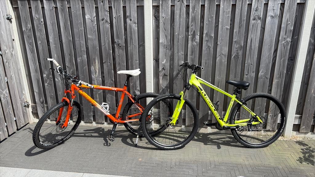 Twee KREIDLER Mountainbikes - Oranje/Geel - Shimano Acera, Fietsen en Brommers, Fietsen | Mountainbikes en ATB, Gebruikt, Hardtail