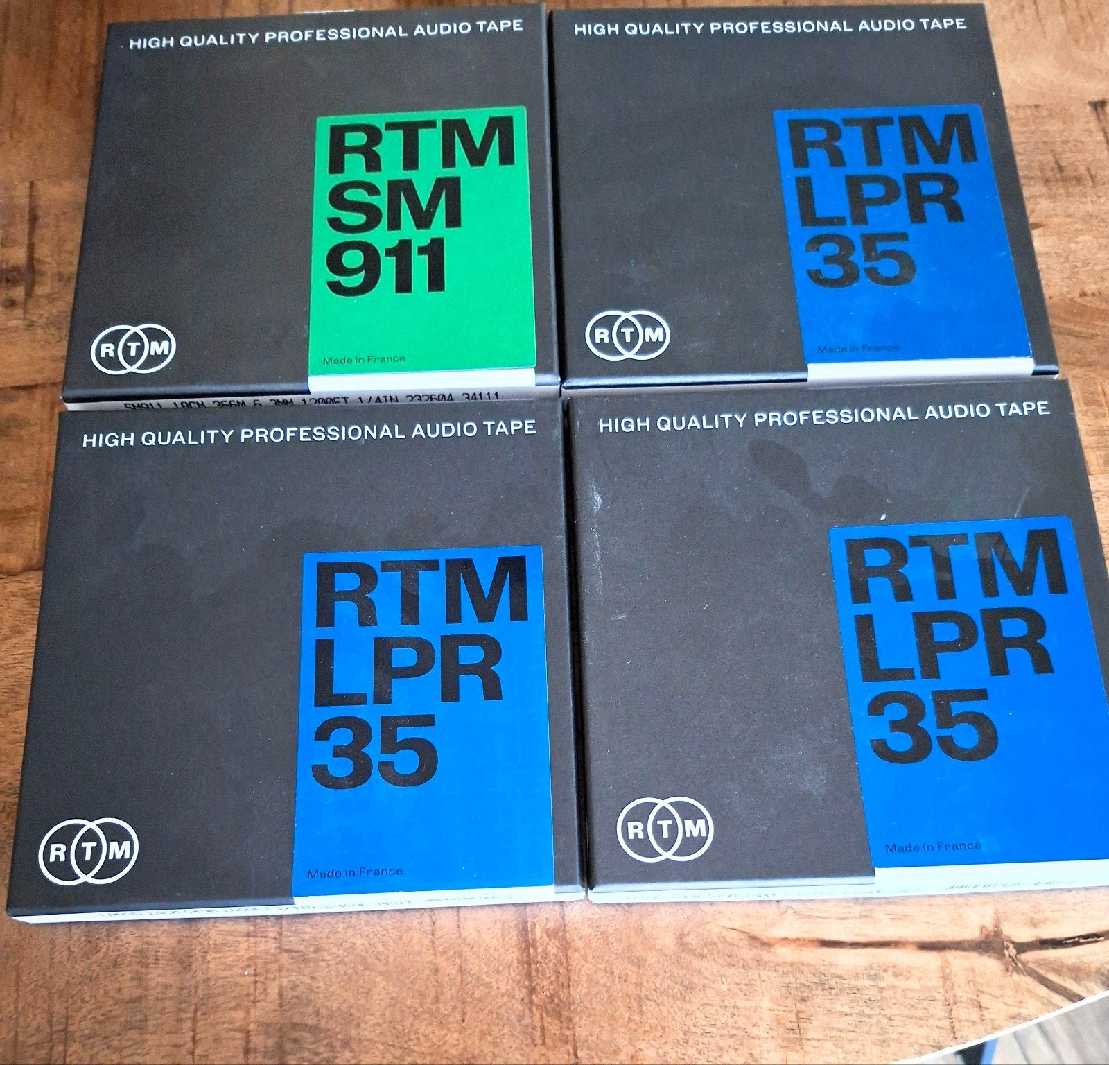 RTM LPR 35 en SM 911 Audio Tapes (4 stuks), Audio, Tv en Foto, Bandrecorders, Ophalen, Onderdeel, Met banden