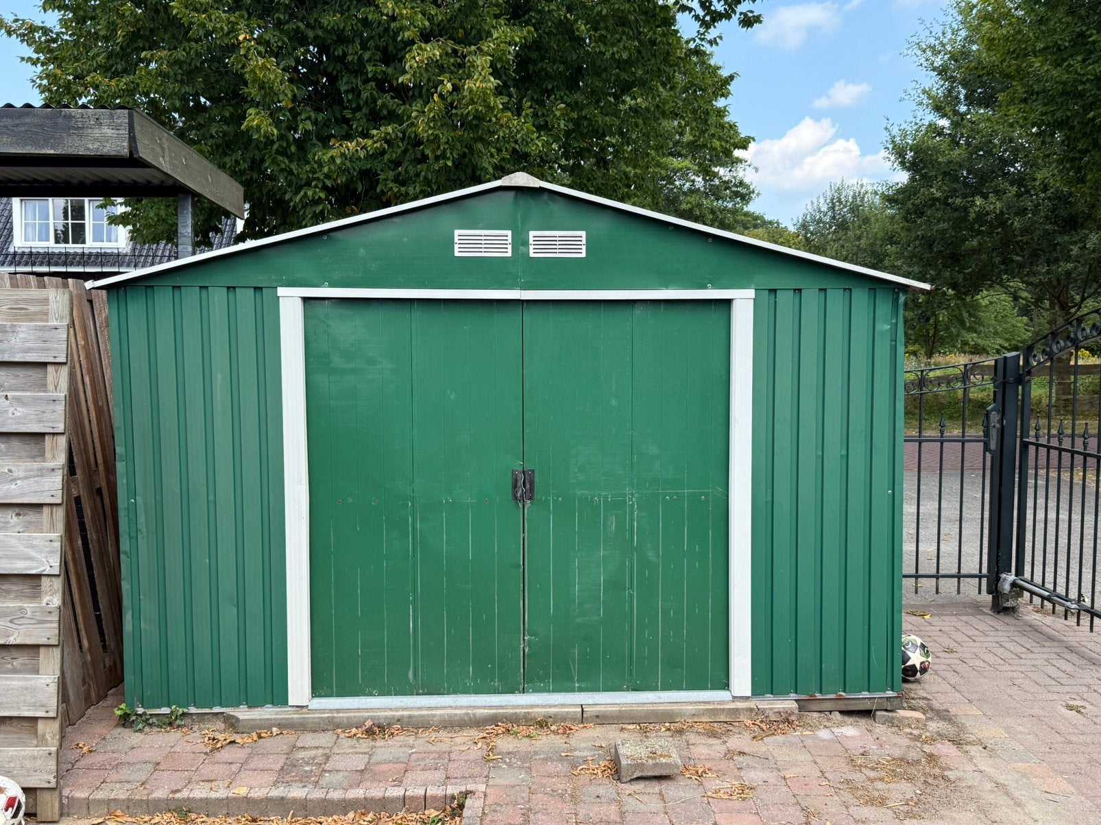 Schuurtje Damwand 3x2.5m, Ophalen, 250 tot 500 cm, Schuur, Zonder ramen