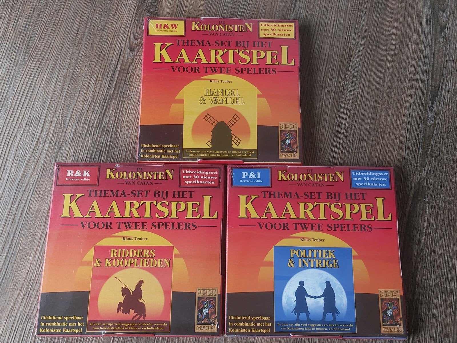 Kolonisten van Catan Kaartspel Uitbreidingen (3 stuks), Een of twee spelers, Ophalen of Verzenden, Nieuw, 999 Games