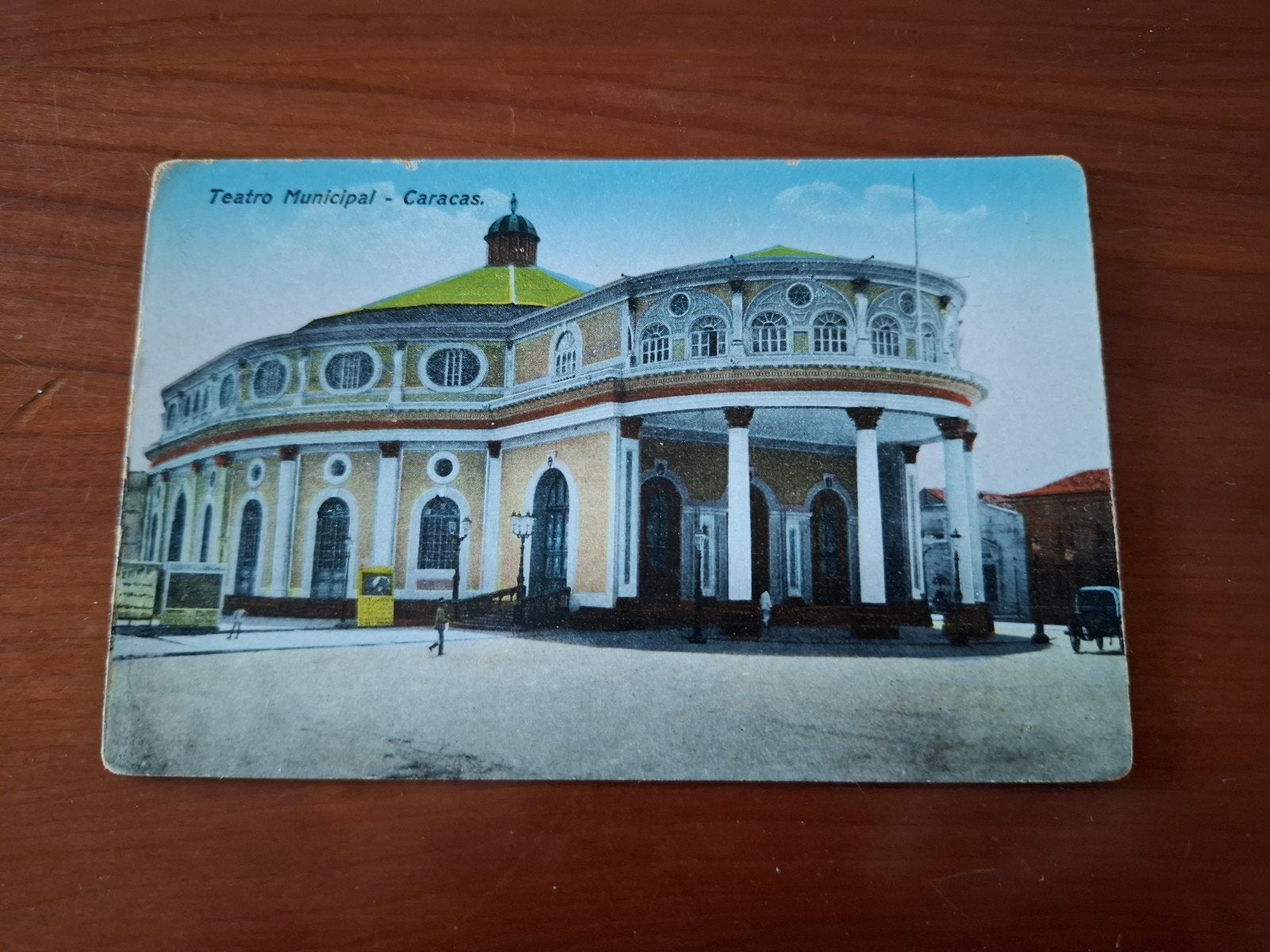 Oude kaart Teatro Municipal Caracas, Venezuela, Ophalen of Verzenden, Voor 1920, Ongelopen, Buiten Europa