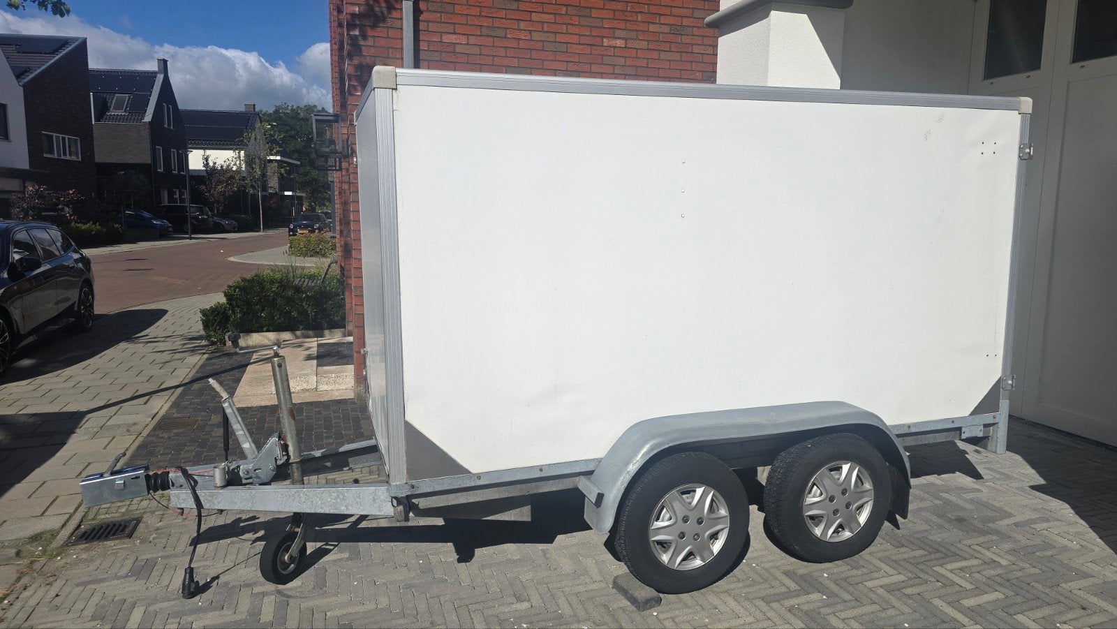 Gesloten aanhangwagen 300x130x150, Ophalen, Gebruikt