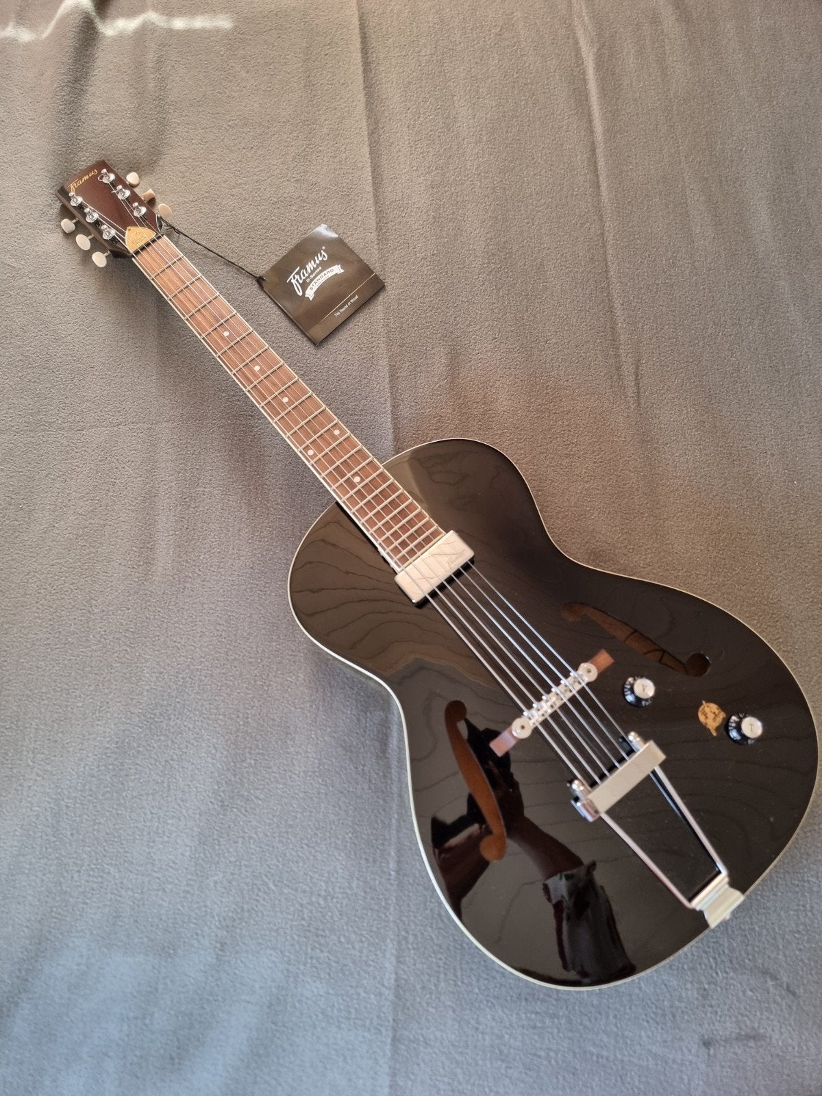 Framus D-Series Vintage 5/51 Studio (Solid Black) Ongebruikt, Ophalen, Nieuw, Solid body, Overige merken