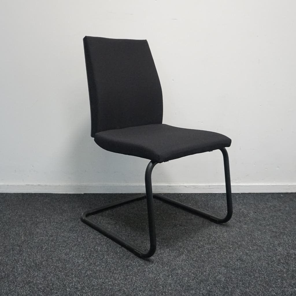 Sedus Yeah Vergaderstoelen | Slede-Stoelen | Zwarte Stof, Huis en Inrichting, Gebruikt, -, Zwart, -