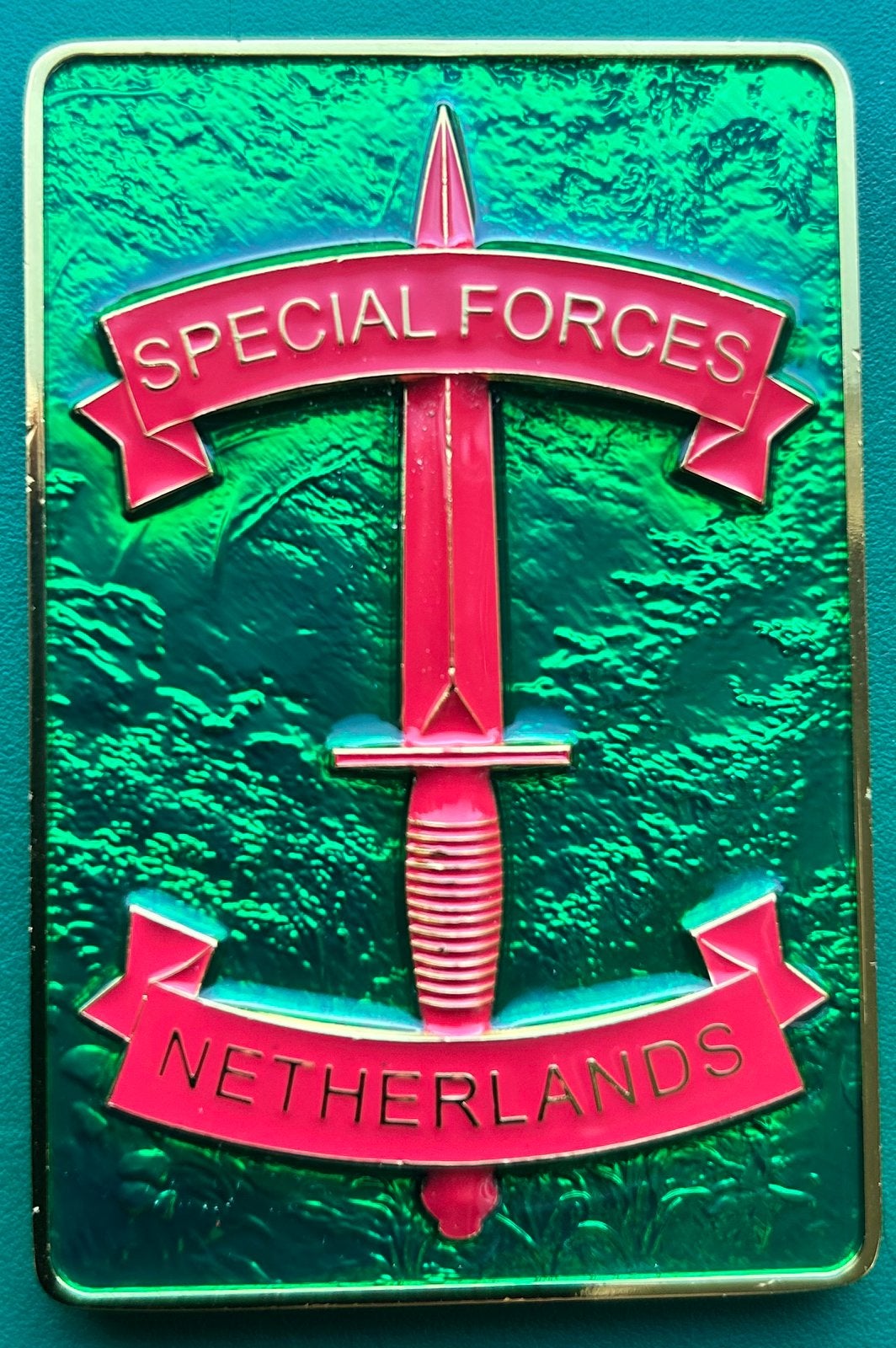 3 coins Korps Commandotroepen met compagnieen., Ophalen of Verzenden, Landmacht, Nederland, Embleem of Badge