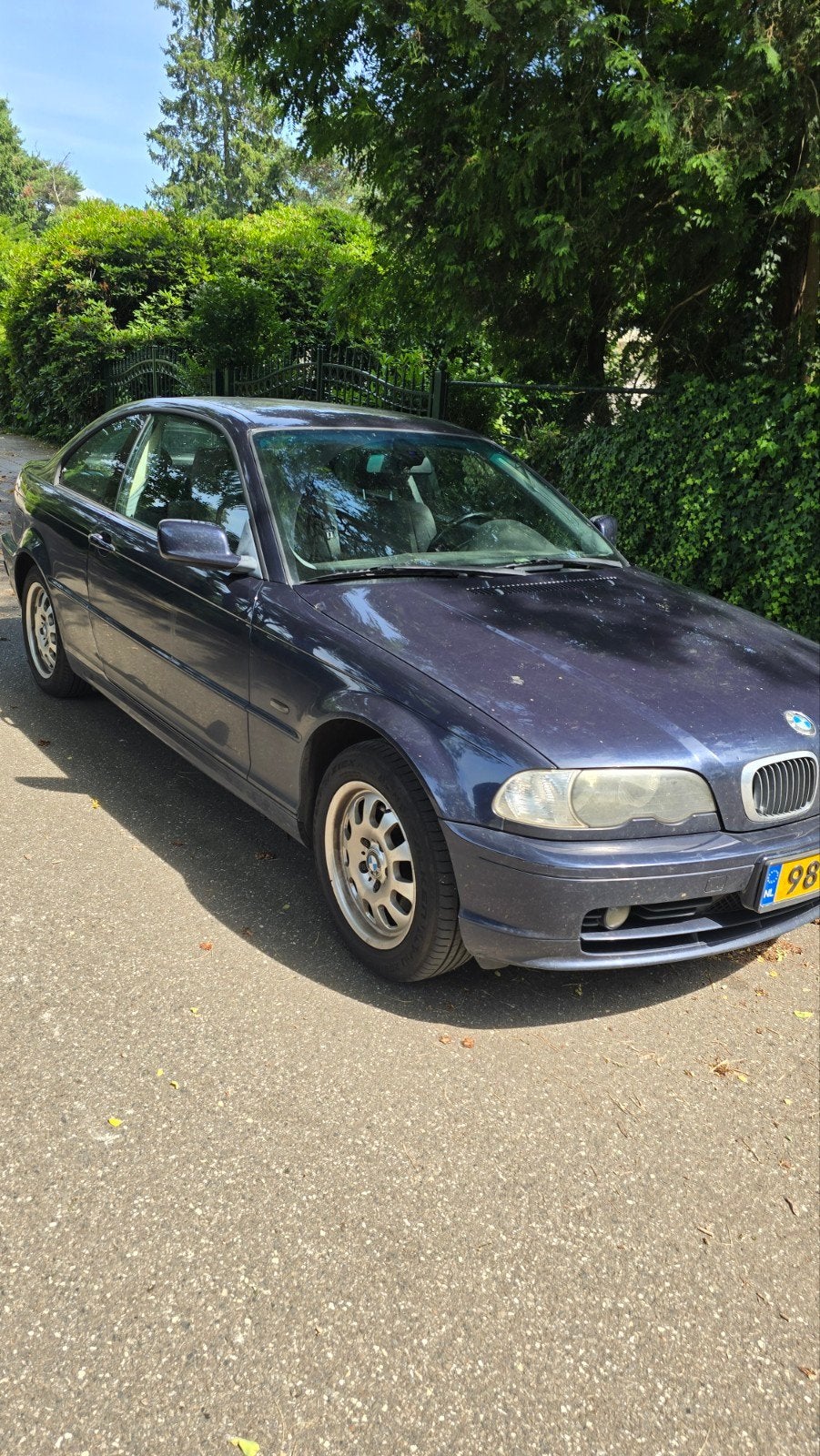 BMW e46 318ci LPG, Auto's, Achterwielaandrijving, 4 cilinders, Blauw, Leder en Stof