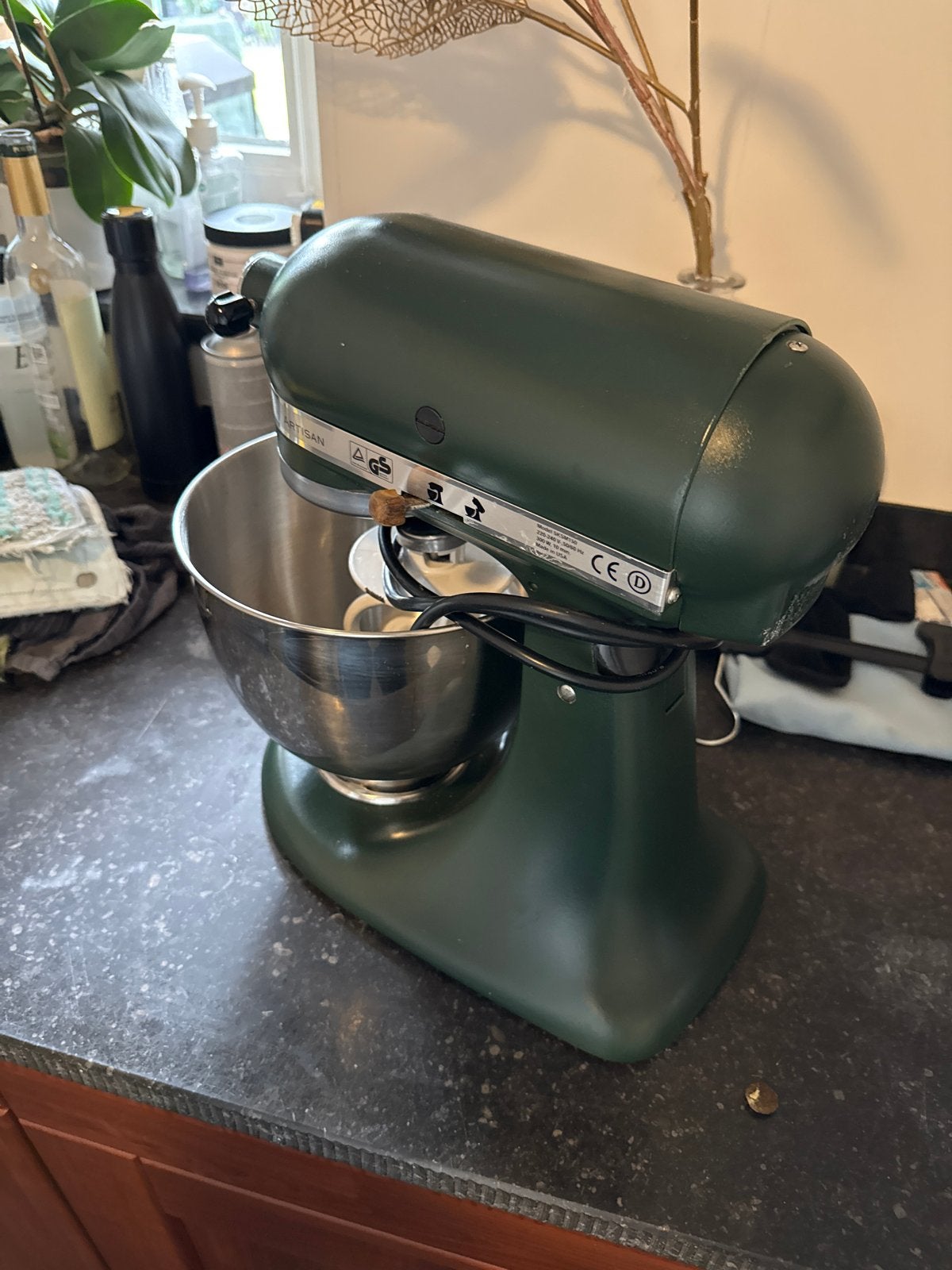 KitchenAid Artisan Keukenmixer - Nieuwstaat, Ophalen of Verzenden, Gebruikt, Vaatwasserbestendig, 3 snelheden of meer