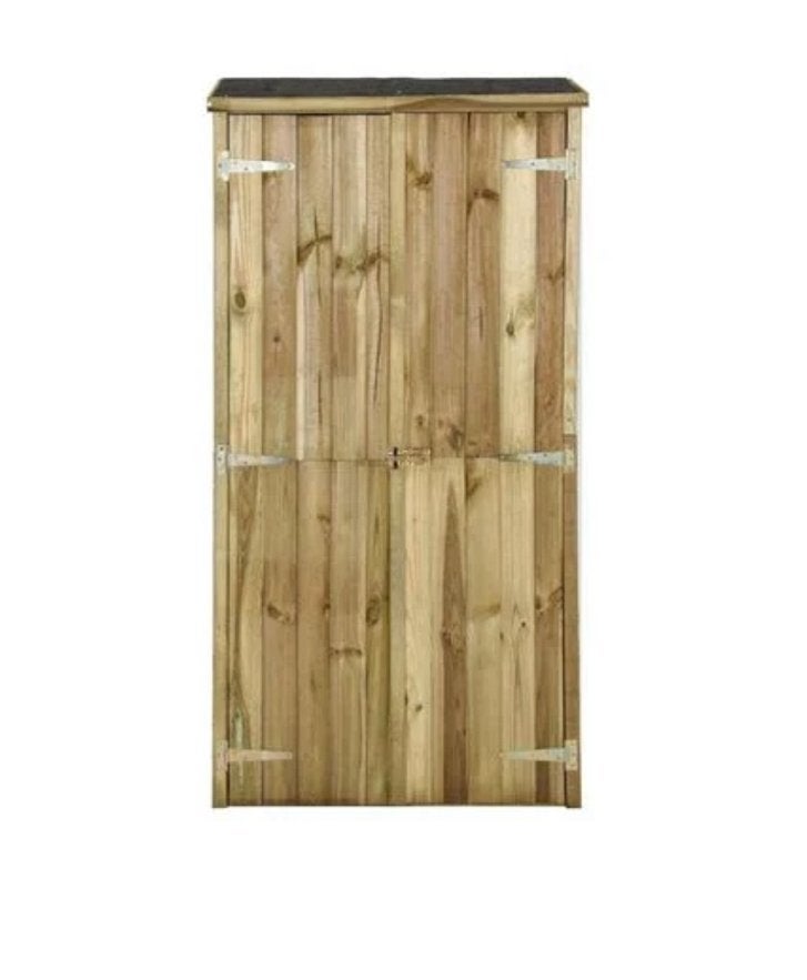 Tuinschuur grenenhout, Tuin en Terras, Ophalen, Zo goed als nieuw, Hout, Overige typen