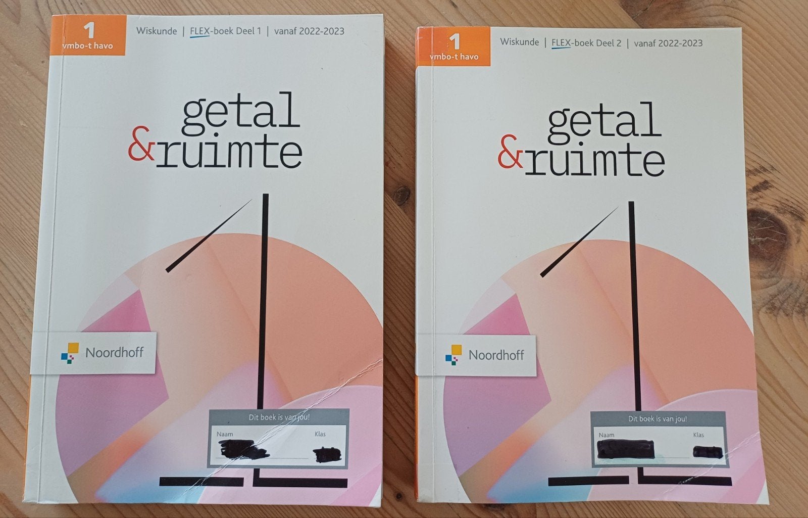 Getal en Ruimte flexboek  VMBO/TL leejaar 1. Deel 1 en 2, Ophalen of Verzenden, Overige niveaus