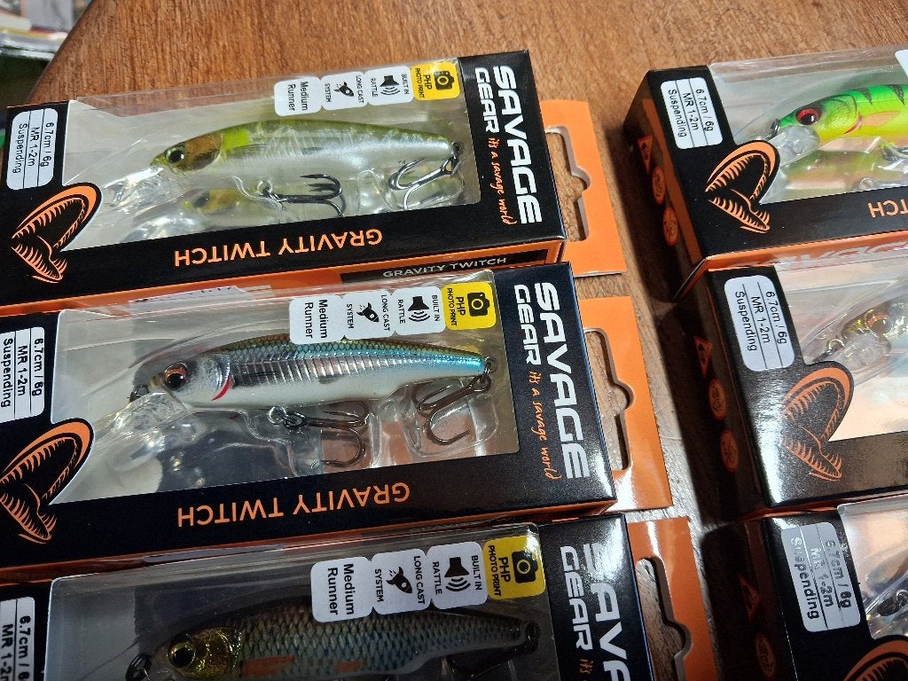 Savage Gear Gravity Twitch (Twitchbaits) 2 lengtes.., Tinstraat, Savage Gear, Nieuw, Ophalen of Verzenden