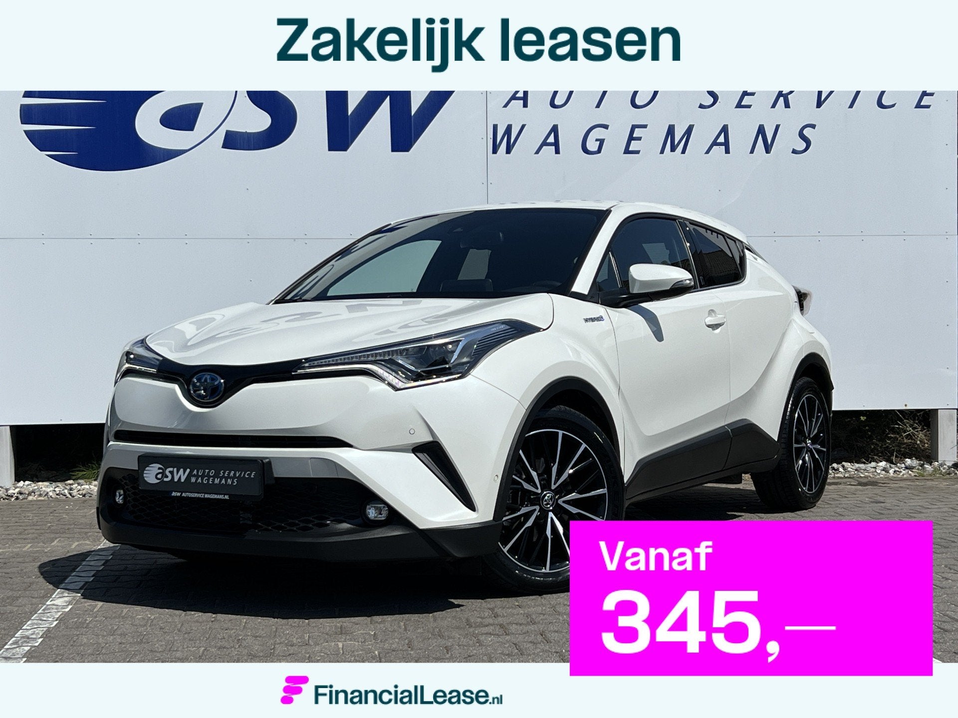 Toyota C-HR 1.8 Hybrid Team D | Premium LED | ACC | Camera |, Stof, 4 cilinders, Met garantie (alle), Bedrijf