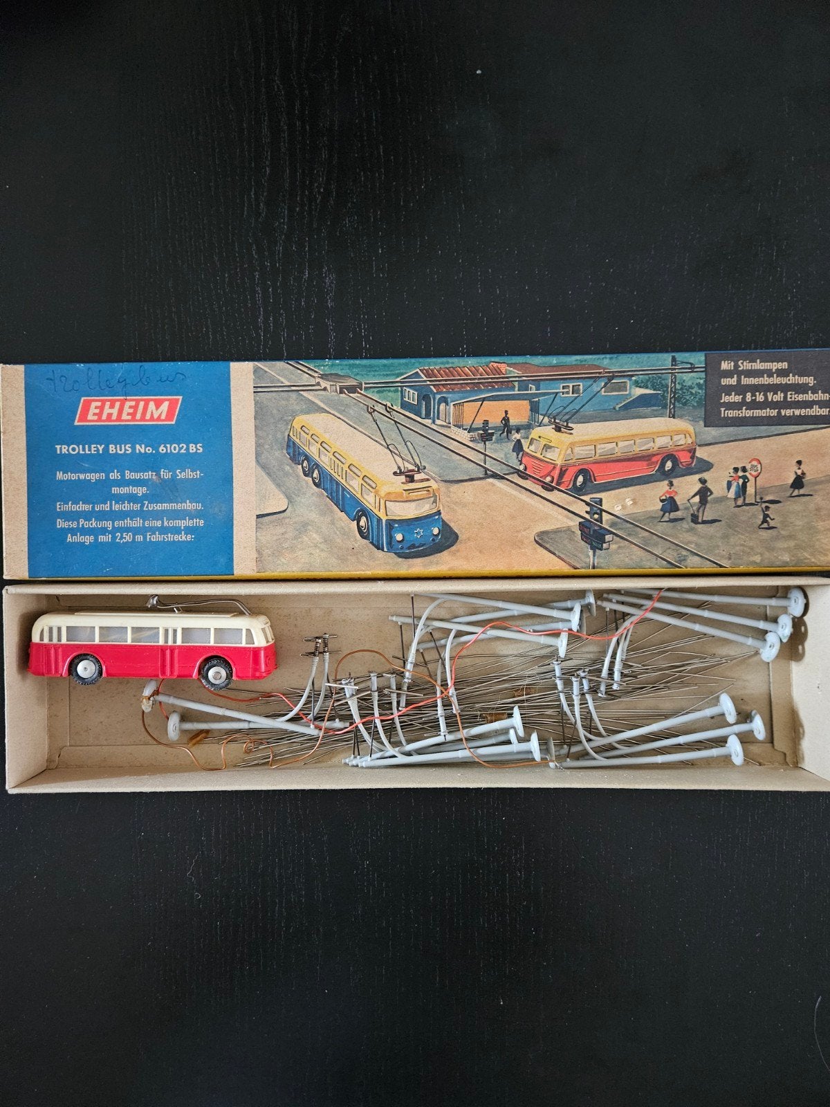 Eheim Trolleybus No. 6102 BS werkend zonder aanhanger, Hobby en Vrije tijd, Ophalen of Verzenden, Gebruikt, Gelijkstroom, Overige merken