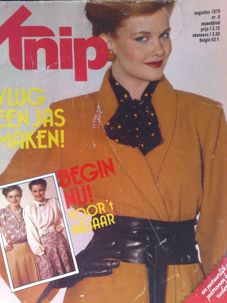 Knipmode zelfmaakmode augustus nr. 8 / 1979, Verzenden, Zo goed als nieuw, Vrouw, Knipmode