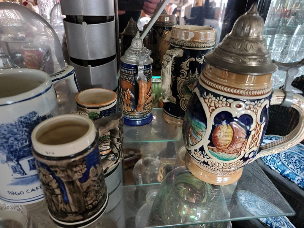 Vintage Bierpullen met tin deksel - Diverse ontwerpen, Ophalen of Verzenden