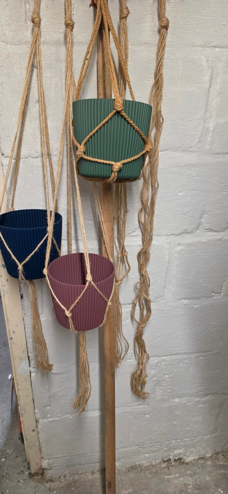 5 planten hangers, Rond, Ophalen of Verzenden, Aardewerk, Minder dan 40 cm