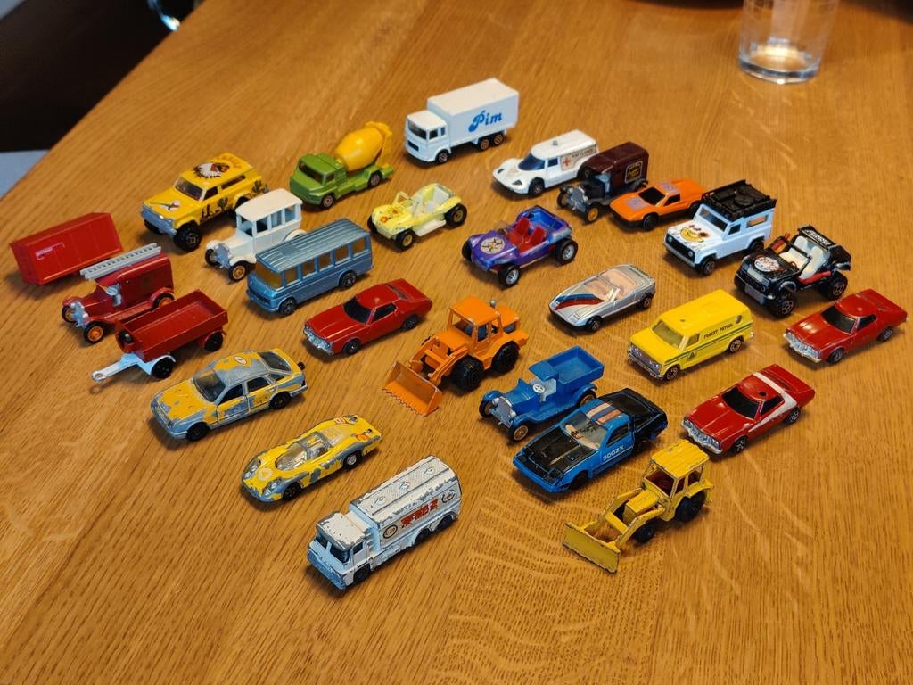 26x Autootjes Majorette Corgi Efsi, Hobby en Vrije tijd, Ophalen of Verzenden