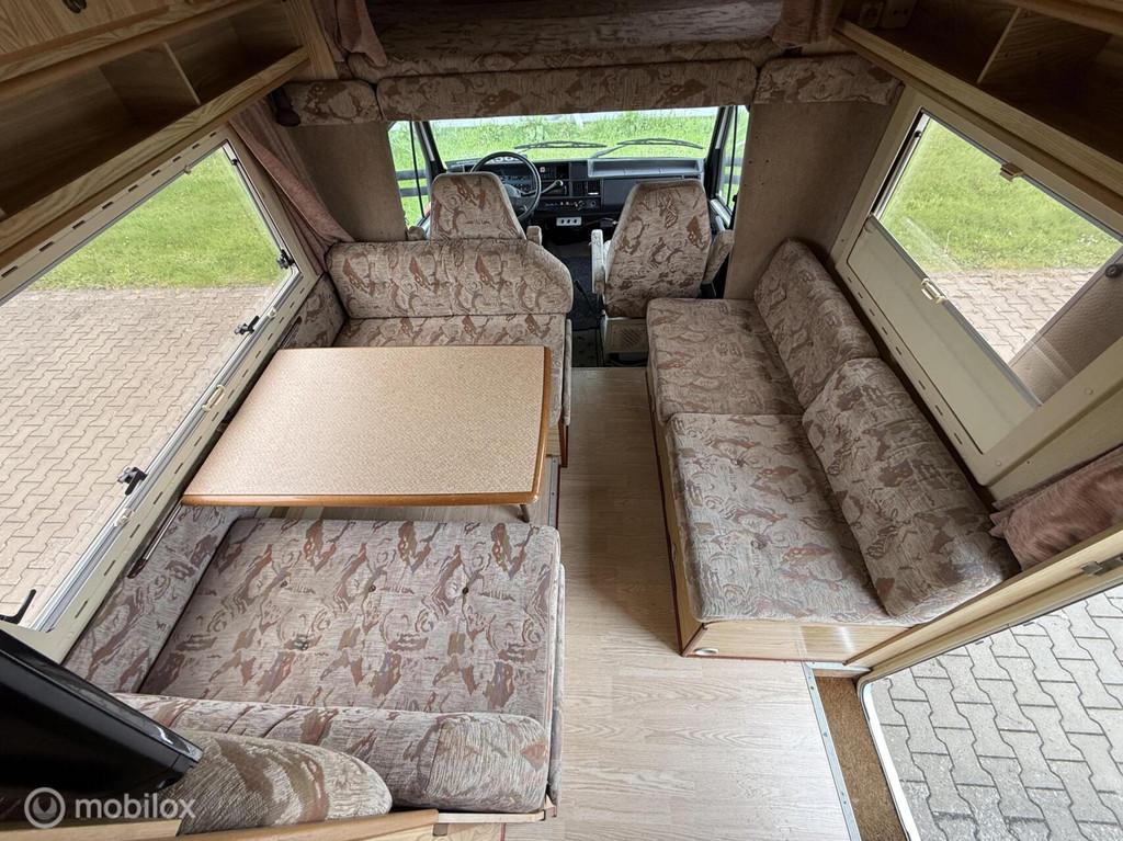 Eura Mobil alkoof klassiek model 6 gordels Airco dubbellucht, Caravans en Kamperen, Campers, Luifel, Bedrijf, Tot en met 3, Rondzit