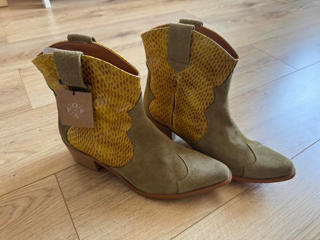 Popa boots 41 Size NEW, Kleding | Dames, Schoenen, Zo goed als nieuw, Hoge laarzen, Groen, Ophalen of Verzenden