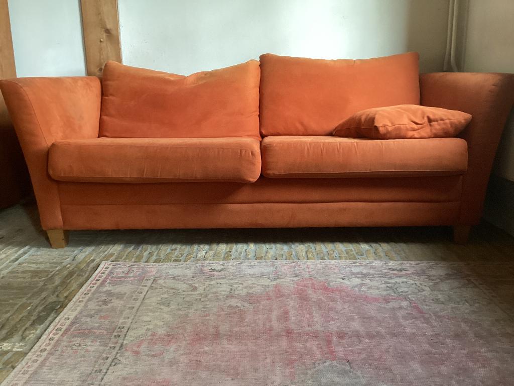 Bank, Huis en Inrichting, Banken | Bankstellen, Ophalen, Gebruikt, 150 tot 200 cm, Tweepersoons