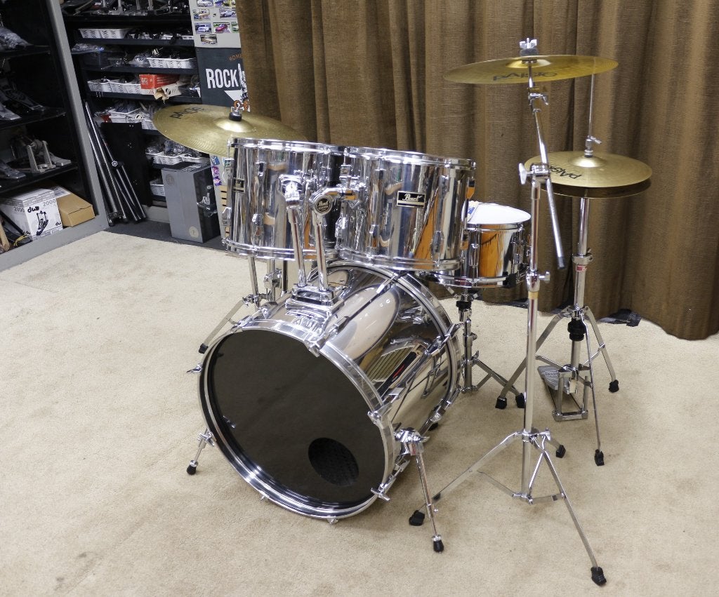 drumstel: pearl export chrome 22/12/13/16/14sn bekkenset, Ophalen, Jouwdrumstel@gmail.com, Pearl, Gebruikt