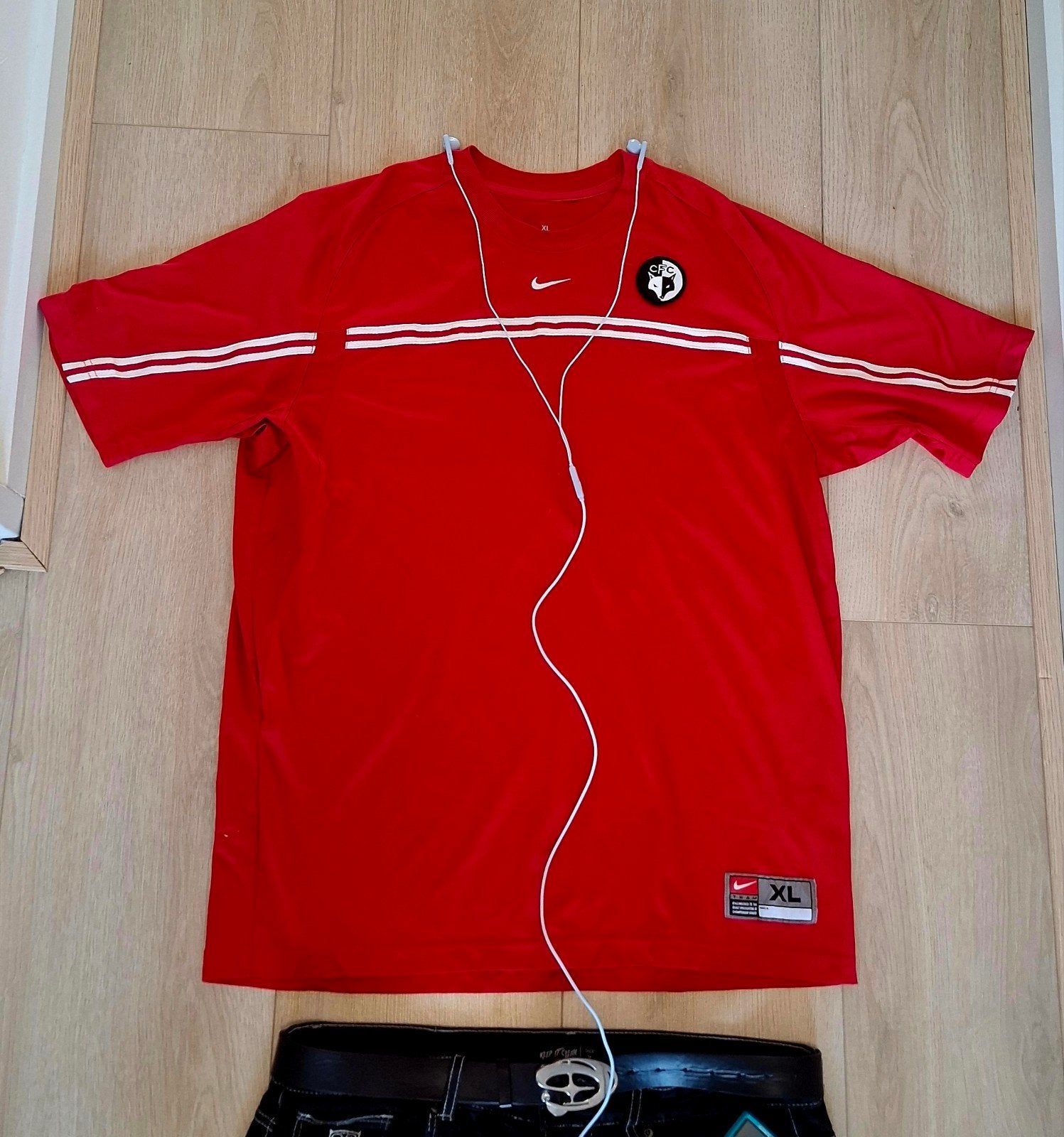 Nike T90 Charlton Athletic FC Vintage T-Shirt | Y2K 00s | XL, Nike, Maat 56/58 (XL), Ophalen of Verzenden, Voetbal