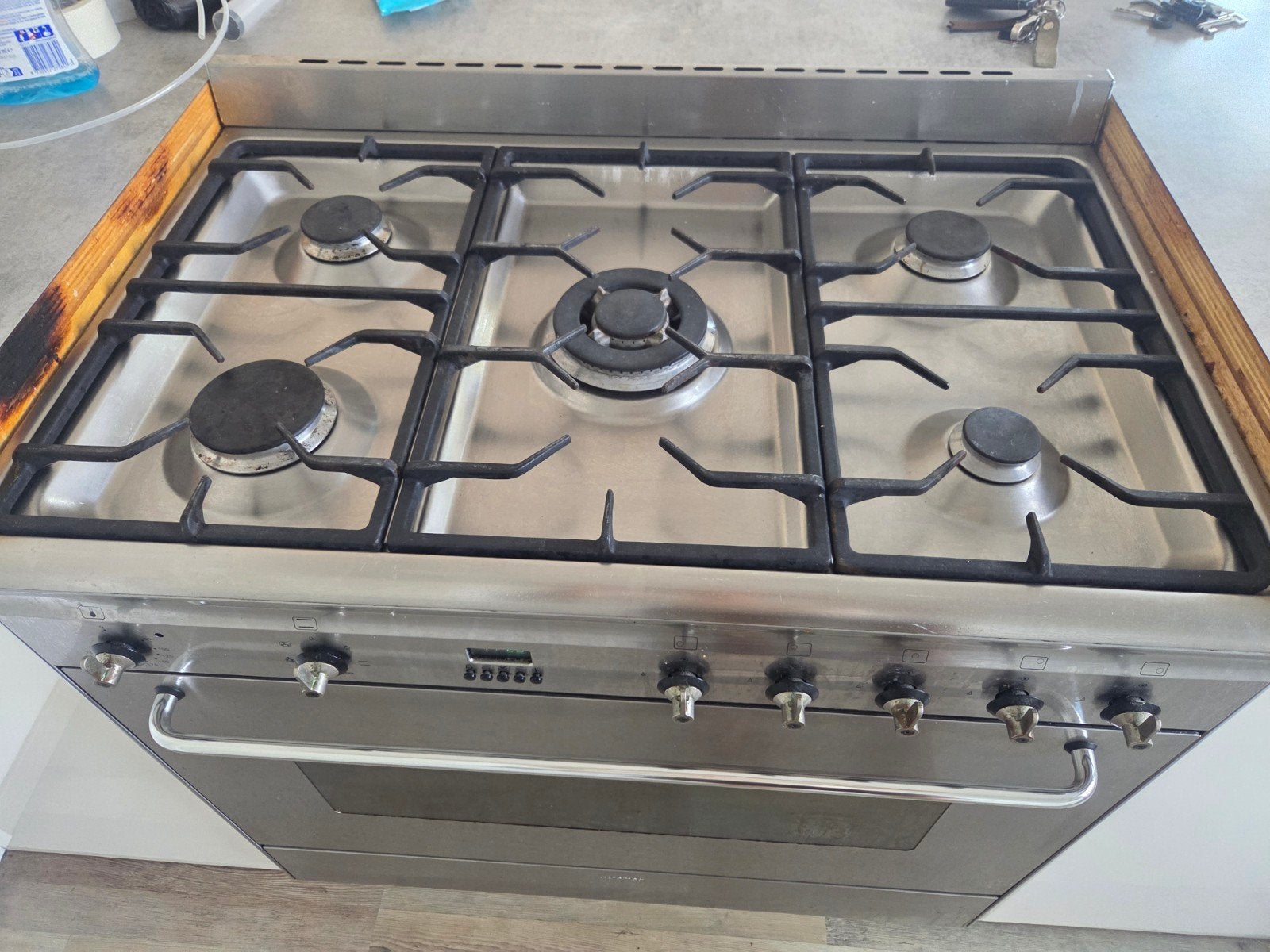 Smeg Fornuis met Oven - 90x60x95 cm, Ophalen of Verzenden, Gebruikt, 60 cm of meer, 60 cm of meer