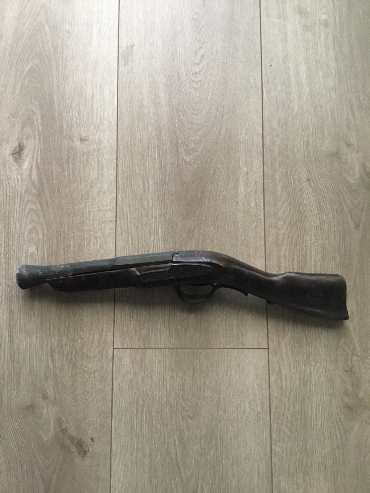 Decoratief houten geweer - Antieke stijl, Ophalen of Verzenden, Gebruikt