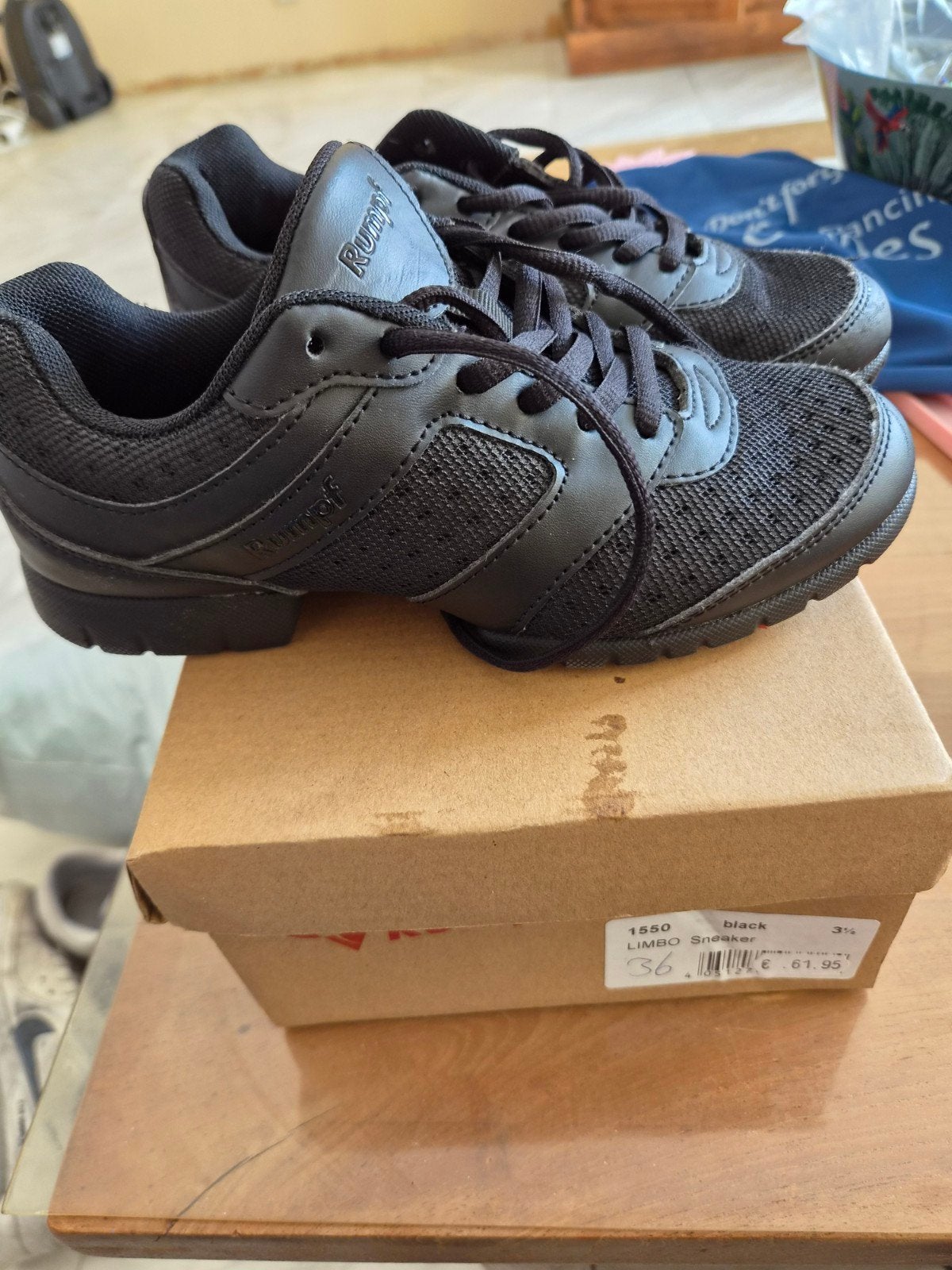 Rumpf Limbo Sneakers - Dansschoenen Maat 36 Zwart, Ophalen of Verzenden, Nieuw, Schoenen