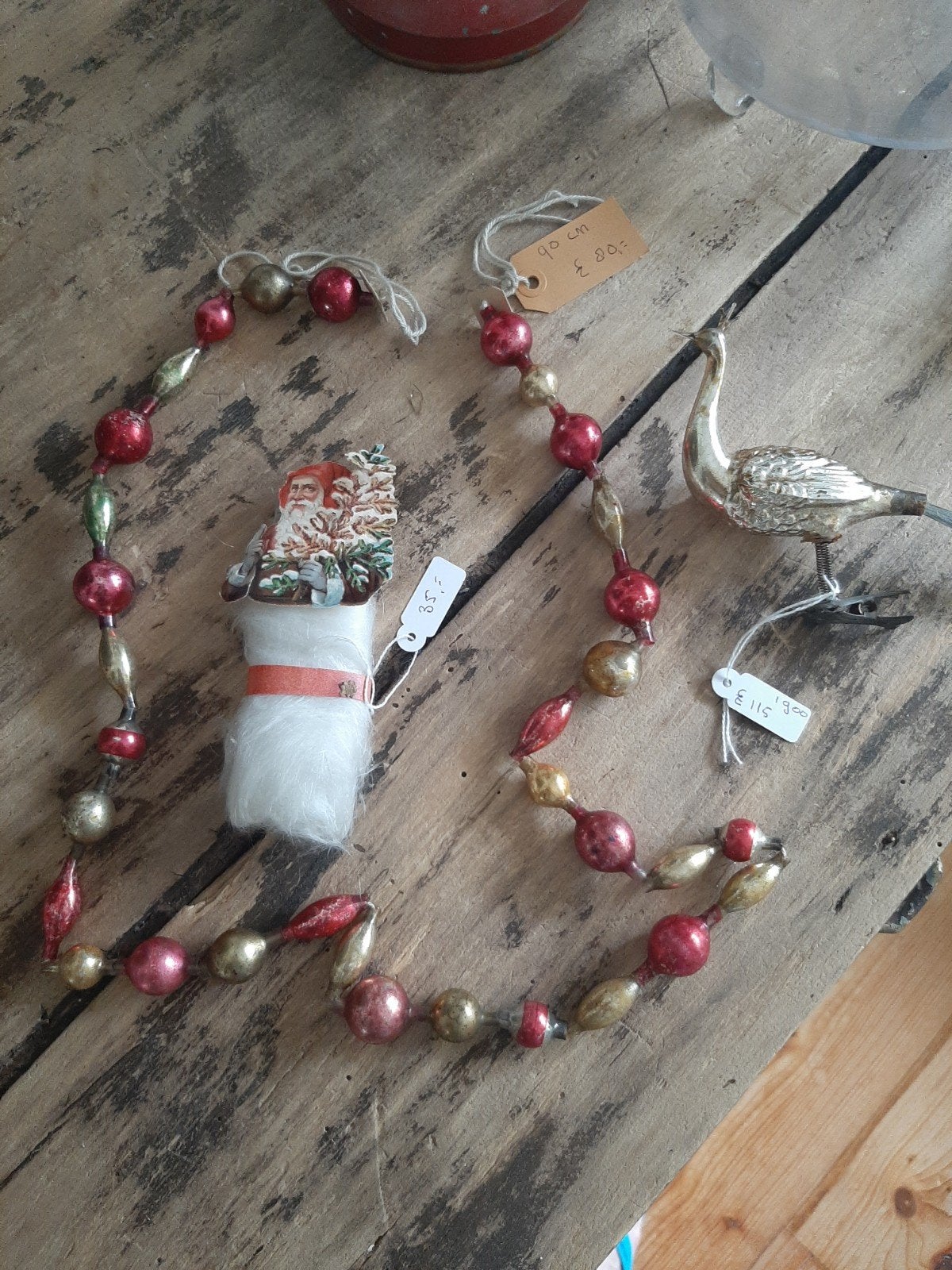 Oude kerstversiering kralenketting en meer, Diversen, Ophalen of Verzenden